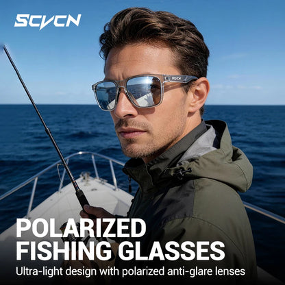 SCVCN Outdoor Polarized Water Sports Beach Ocean Sea Platform Fishing Cycling MTB Sunglasses Bicycle Sports Hiking Eyewear UV400