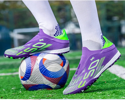 New Men’s Soccer Shoes Grass Football Boots Ultralight Sport Comfortable Indoor Cleats Non-Slip FG Turf Futsal Adult Non-Slip