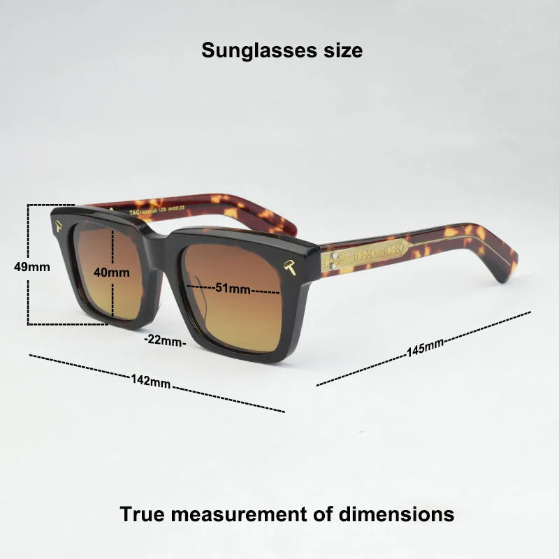 2026 Sunglasses Thick Heavy  Japanese Style Men Fashion Sun glasses brand Acetate High Quality Classical Uv400 QUENTIN Sunglass