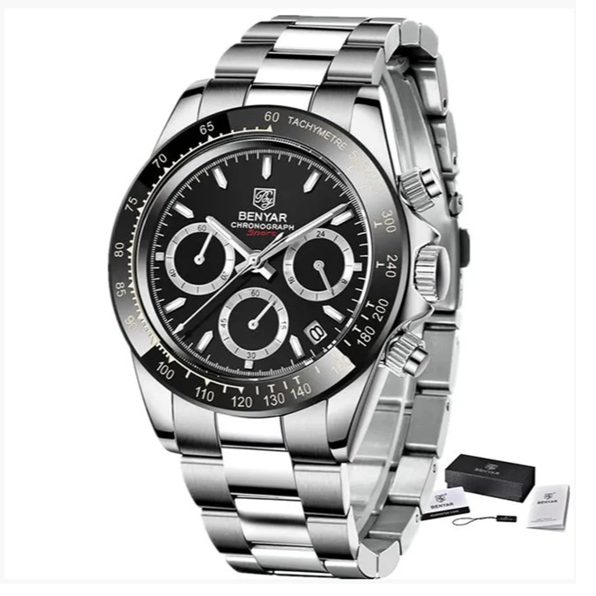 Relojes Hombre 2026 BENYAR New  Watches Men Luxury Brand Chronograph Male Sport Watches Waterproof Stainless Steel Quartz  Watch