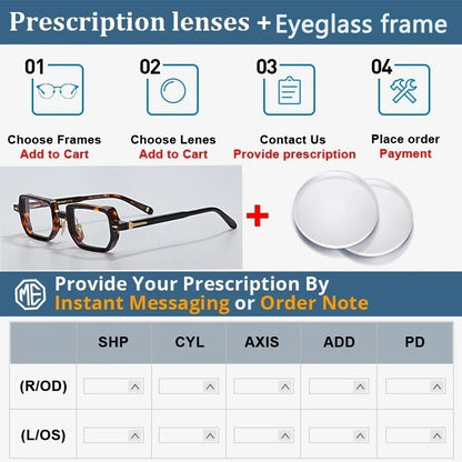 Fashion Design Handmade Square Acetate Sunglasses For Men Women Classic Sunglasses outdoor UV400 Protection Logo Customization