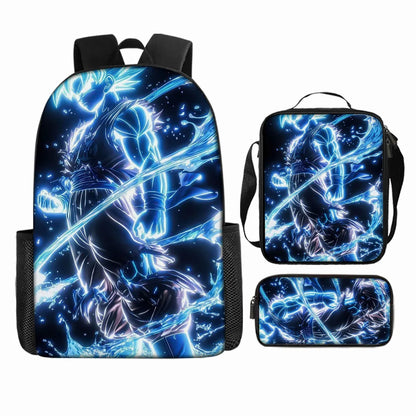 Dragon Ball 3Pcs/Set Backpacks Goku Vegeta Cartoon Print Lunch Bag Pencil Bags Student Casual School Bags Return To School Gift