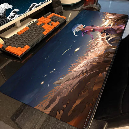 Mousepad Final Fantasy Mouse Pad Gamer Office Accessories for Big Desk Mat Gaming Keyboard Mats Xxl Large Mause Carpet 900x400mm