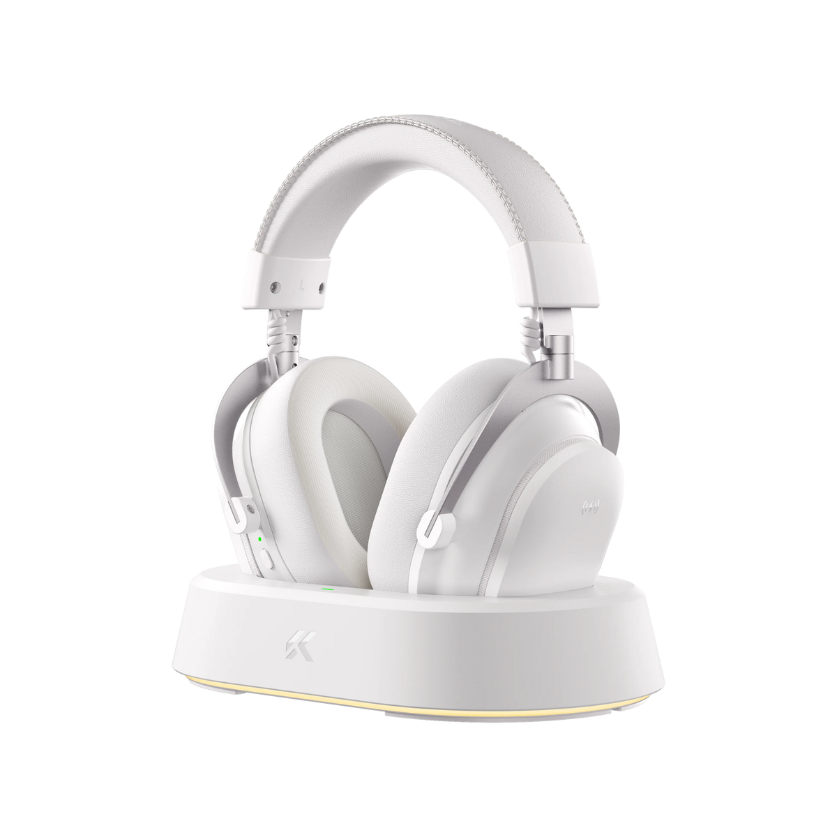 Casque de jeu sans fil magnétique MCHOSE V9 Turbo+ avec son surround 7.1 90 °   Écouteurs pivotants à faible latence avec chargement magnétique RGB