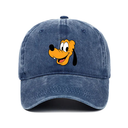 Unisex Vintage Washed Mickey Minnie Print Baseball Cap for Men Women Cartoon Trucker Hat Adjustable Snapback Casual Hip Hop Hat