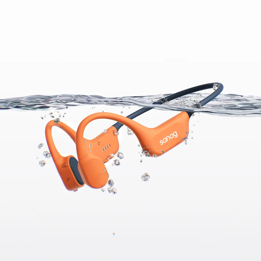 Sanag B77S IPX8 écouteurs de natation Conduction osseuse Bluetooth casque Flash-vente 64GB mémoire lecteur MP3 casque sans fil