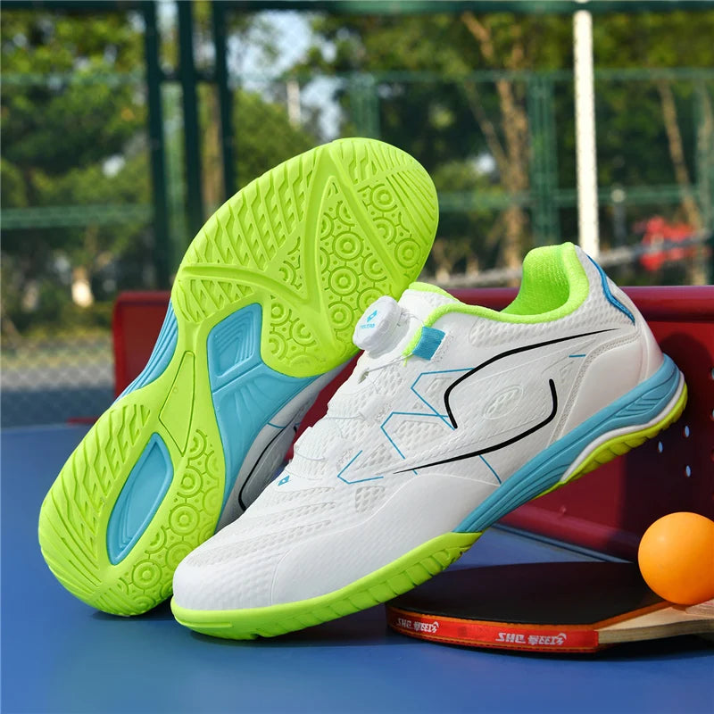 Exceptional Anti Slip Table Tennis Shoes for Men and Women with Blue Outdoor Gym Ping Pong Practice and Professional Shoes