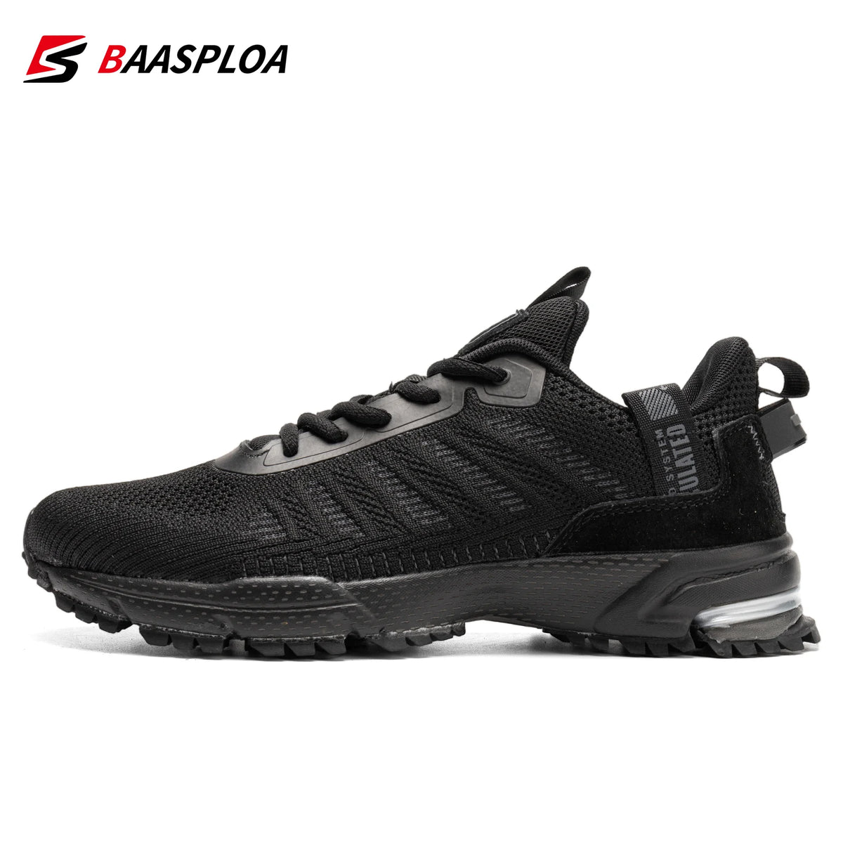 Baasploa professionele hardloopschoenen voor heren, lichtgewicht designer mesh sneakers voor heren, veterschoenen voor outdoor sport en tennis