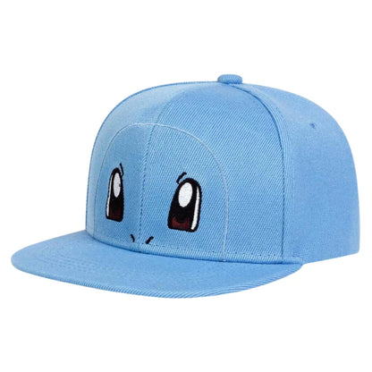 Anime  Pokemon Kawaii Characters Pikachu Squirtle Embroidery Baseball Cap Adjustable Cosplay Hip Hop Baseball Cap Cartoon Hats