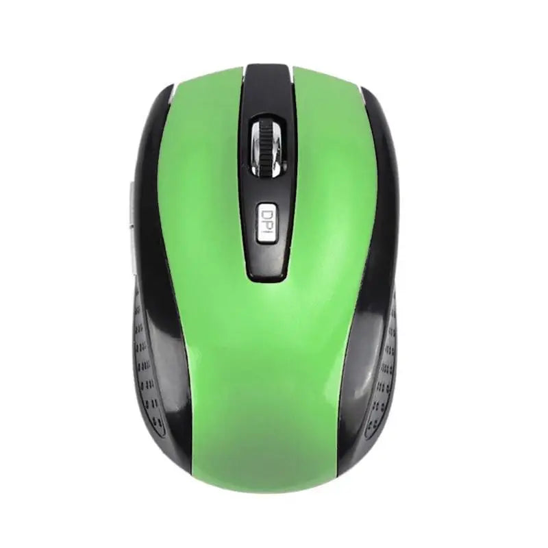 2.4GHz trådlös optisk mus med USB-mottagare för gamers, 6 knappar, för dator, PC och laptop, tillbehör