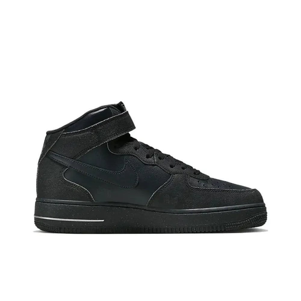 Nike Air Force 1 Mid Top Unisex Classic Sneakers, Cushioned Comfort Durable Design for Casual Streetwear DQ7666-001