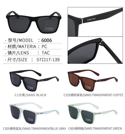 New Style Polarized Sunglasses Men Fashion Unisex Sports Business Black Sun Glasses Sun Protection UV400 Driving Sunshade Women