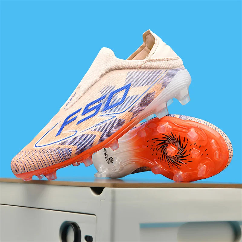 New Men's Soccer Shoes Grass Adult Non-Slip Football Boots Ultralight Sport Indoor Cleats FG Turf Futsal Comfortable