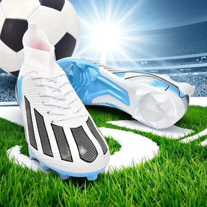 Men New TF Football Boots Sneakers Society Turf Grass Ultralight Male Soccer Shoes Comfortable Ankle Football Shoes Futsal Fast