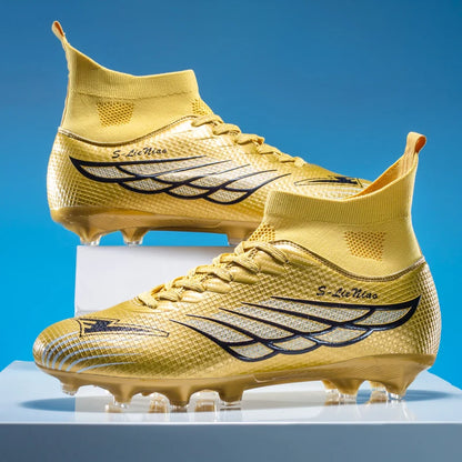 Nouvelles chaussures de football pour hommes, chaussures de sport pour terrain gazonné, chaussures de football pour matchs en plein air, chaussures d'entraînement professionnelles antidérapantes, chaussures ultralégère