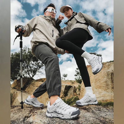 Zapatillas de senderismo para hombre y mujer, antideslizantes, para trekking, al aire libre, deportivas, de camping, entrenamiento, footing, transpirables, de escalada y de montaña.