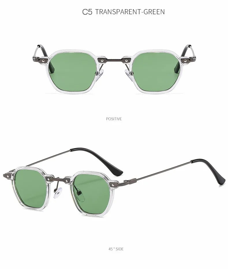 2025 Small Square Sunglasses Riding Driving Sun Glasses Women Men Brand Designer Metal Frame Eyewear Shades Oculos De Sol UV400