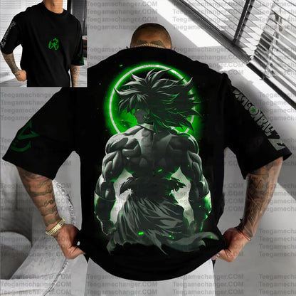 Anime Dragon Ball Son Goku Men Harajuku 2025 Summer T-shirt Oversized Retro Street Women Casual Loose Short Sleeve Unisex Top