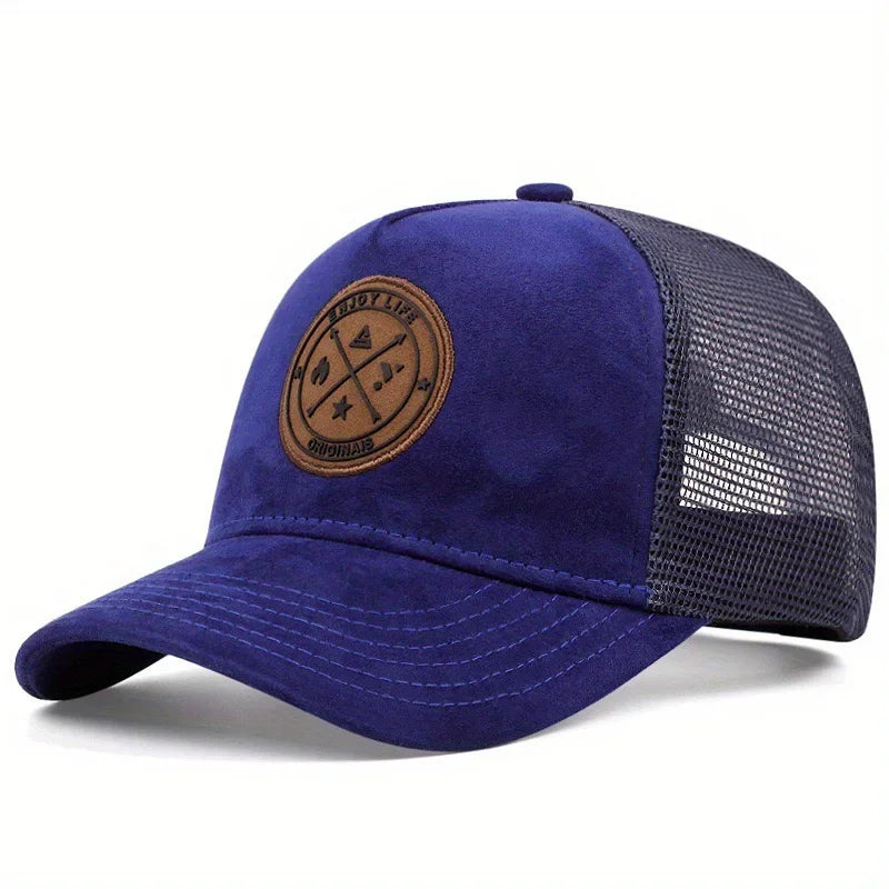 Unisex Fashion Cap ENJOY LIFE Letter Patch Baseball Caps Men Women Suede Trucker Hat