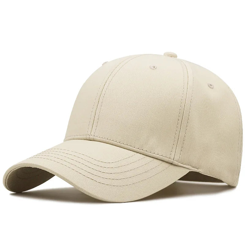 Big Head Plus Size Baseball Cap 100% Cotton Fits Men Women Adjustable Dad Hat Oversize 58-60cm 61-65cm