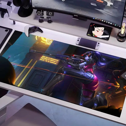 Podložka pod myš Overwatch ve více velikostech, velká čtvercová podložka na počítačový stůl, kancelářská a herní podložka s protiskluzovou gumovou spodní stranou