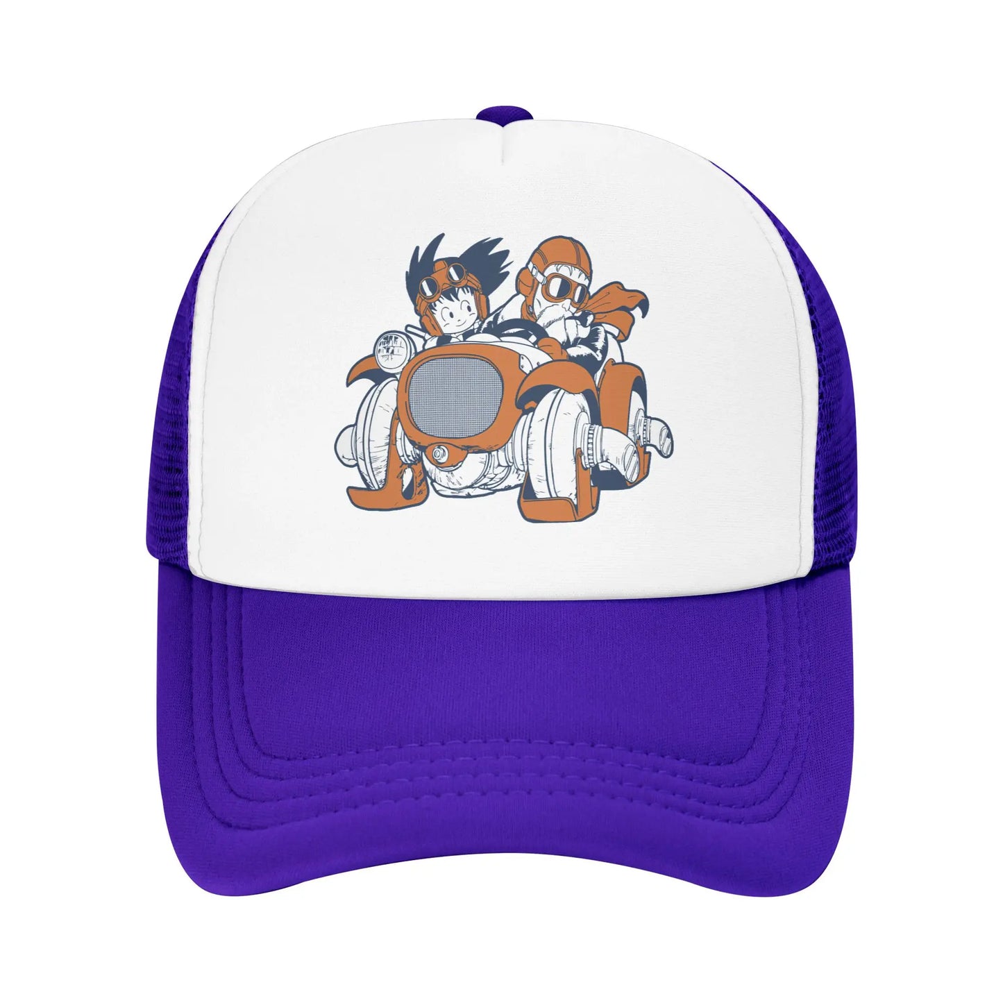 Goku Muten Roshi Dragon Ball Z Baseball Caps Sport Sun Hat Anime DBZ Hats Breathable Polyester Trucker Cap Summer Trucker Caps, Produit gaming premium Fraquane