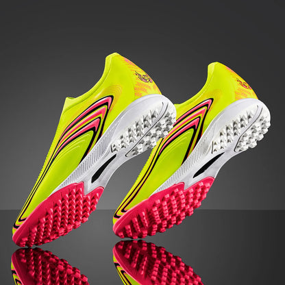Chaussures de football TF pour hommes et femmes, dessus à toucher lisse, crampons résistants à l'usure, chaussures de football d'entraînement pour adultes