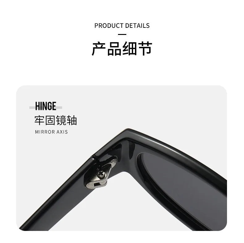 Retro Oval Sunglasses for Women Men Chic Cat Eye Y2K Designer UV400 Sun Glasses Outdoor Sports Eyewear Hiking Cycling Shades