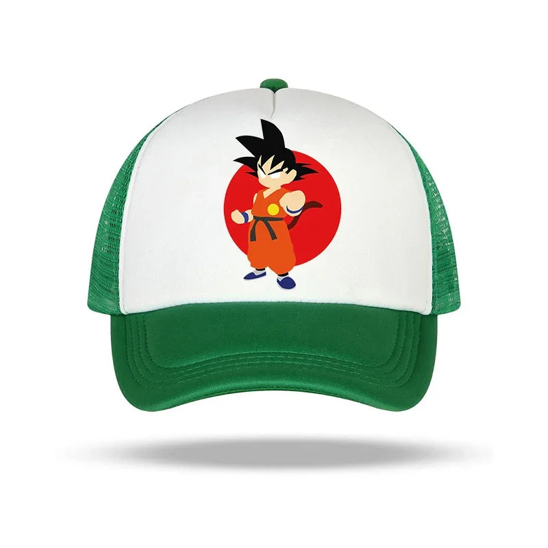 Dragon Ball Peaked Cap for Boy Goku Anime Print Hat Kid & Adult Caps Breathable Summer Hats Fashion Cartoon Costume Matching Hot