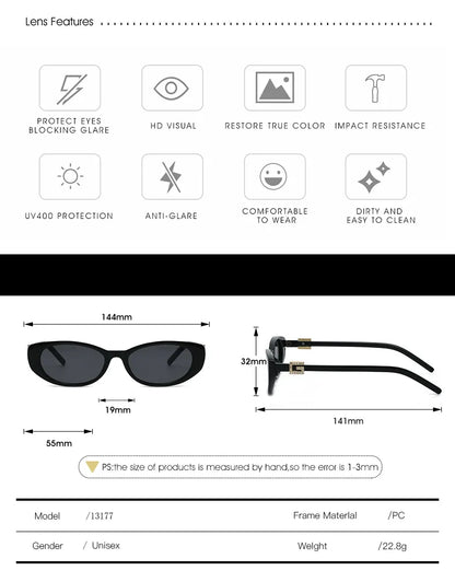 Sexy Cat Eye Sunglasses Women Vintage Small Frame Leopard Sun Glasses Female Black Shades Ladies Fashion Eyewear Oculus De Sol