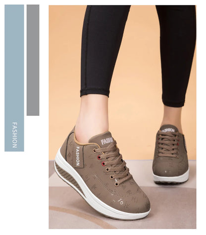 Damen-Sneaker, modische vulkanisierte Damenschuhe, flache Damenschuhe zum Wandern, Plateauschuhe, Übergrößen, Zapatillas Mujer