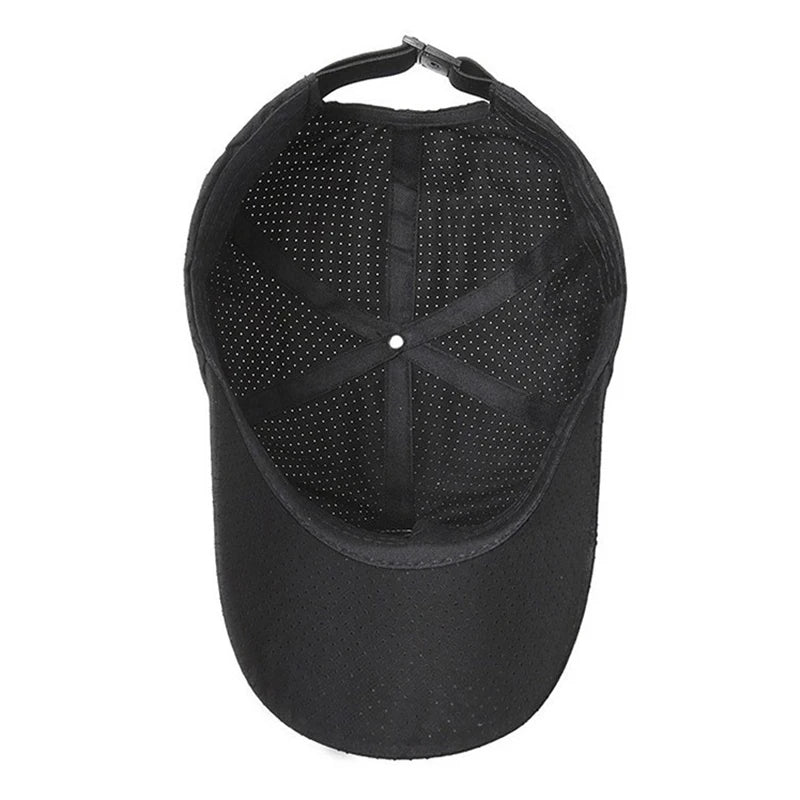 Mesh Quick Dry Cap Men Running Sports Baseball Cap Women Golf Tennis Cap Outdoor Jogging Breathable Sun Hat
