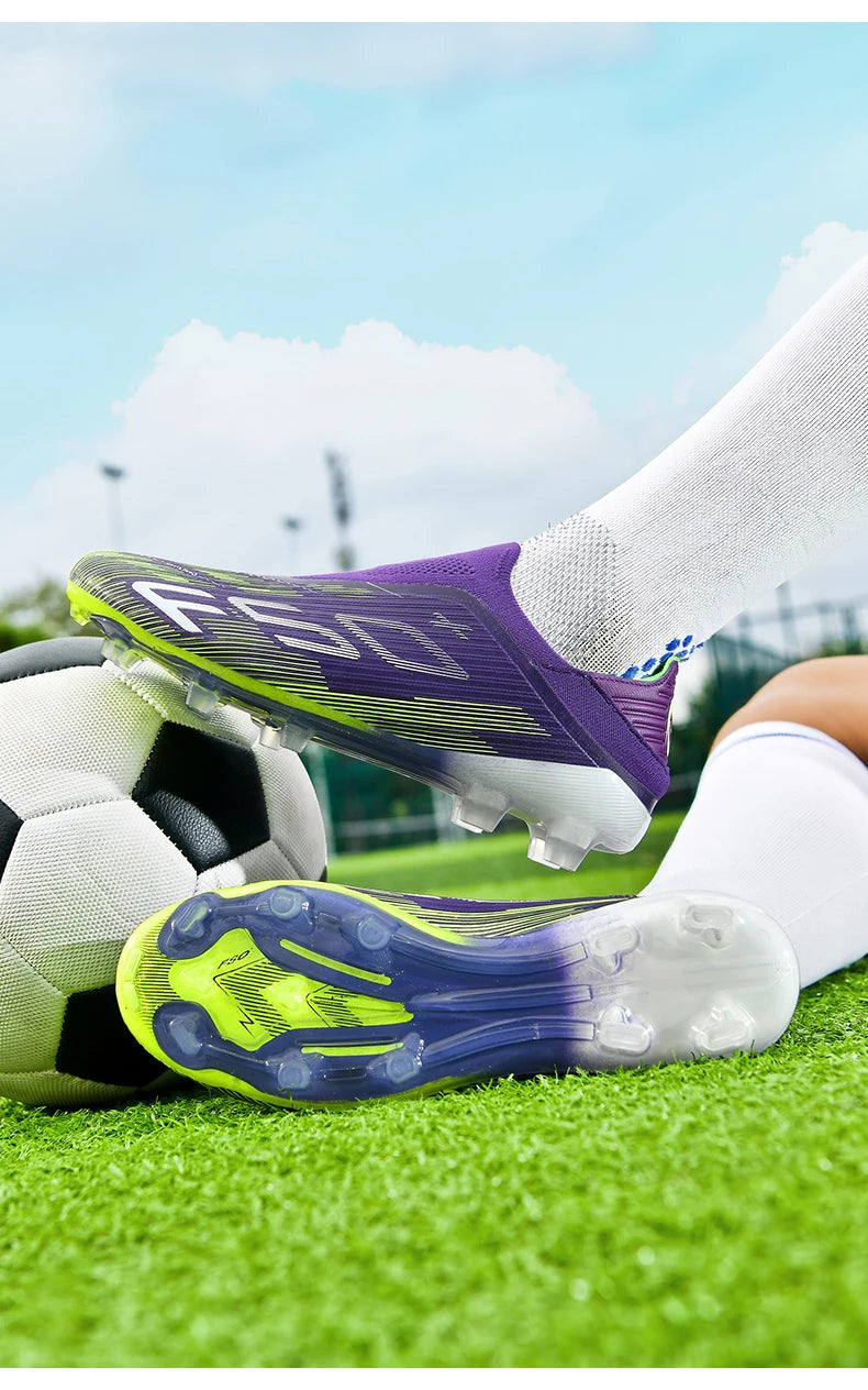 New Men's Football Boots Turf Soccer Shoes Sport Ultralight Comfortable Cleats Futsal Non-Slip FG Grass Indoor Adult Non-Slip
