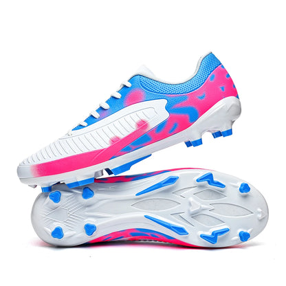 Chaussures de football pour hommes respirantes FG/AG à crampons longs, adaptées à l'entraînement et à la compétition, antidérapantes universelles toutes saisons
