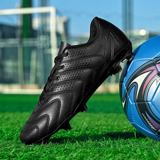 Sport Field AG/FG Soccer Cleats, PU Fabric Sweat-Wicking Upper, TPU Wear-Resistant Sole, Sturdy Durable for Men Women Kids