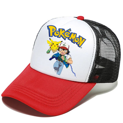 Pokemons Baseball Cap Pikachu Charizard Gengar Anime Peaked Hat Kid Adult Summer Outdoor Sport Hats Boy Casual Fashion Cap Gift