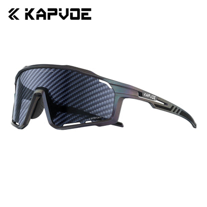 KAPVOE New Technology Nano Lenses Cycling Glasses Outdoor Sports Sunglasses Men Women Road Bike MTB Bicycle UV400 Hiking Goggles
