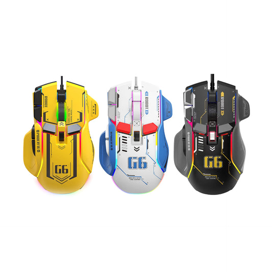 Висок клас програмируема геймърска мишка с кабел, 12800dpi, 12 бутона, RGB геймърска мишка за Windows, IOS, домашен офис, лаптоп и PC