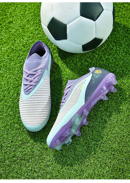 New Men Soccer Shoes Outdoor Sport Boys Football Boots Breathable Match Comfortable Long Spikes Training Cleats Adult Non Slip