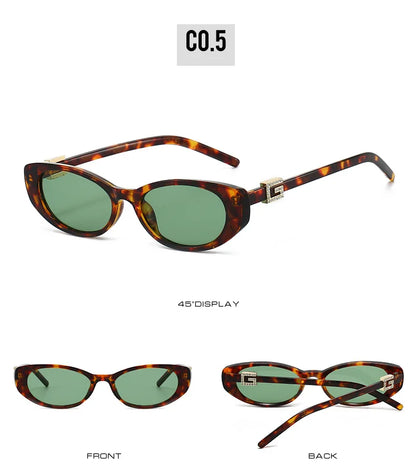 Sexy Cat Eye Sunglasses Women Vintage Small Frame Leopard Sun Glasses Female Black Shades Ladies Fashion Eyewear Oculus De Sol