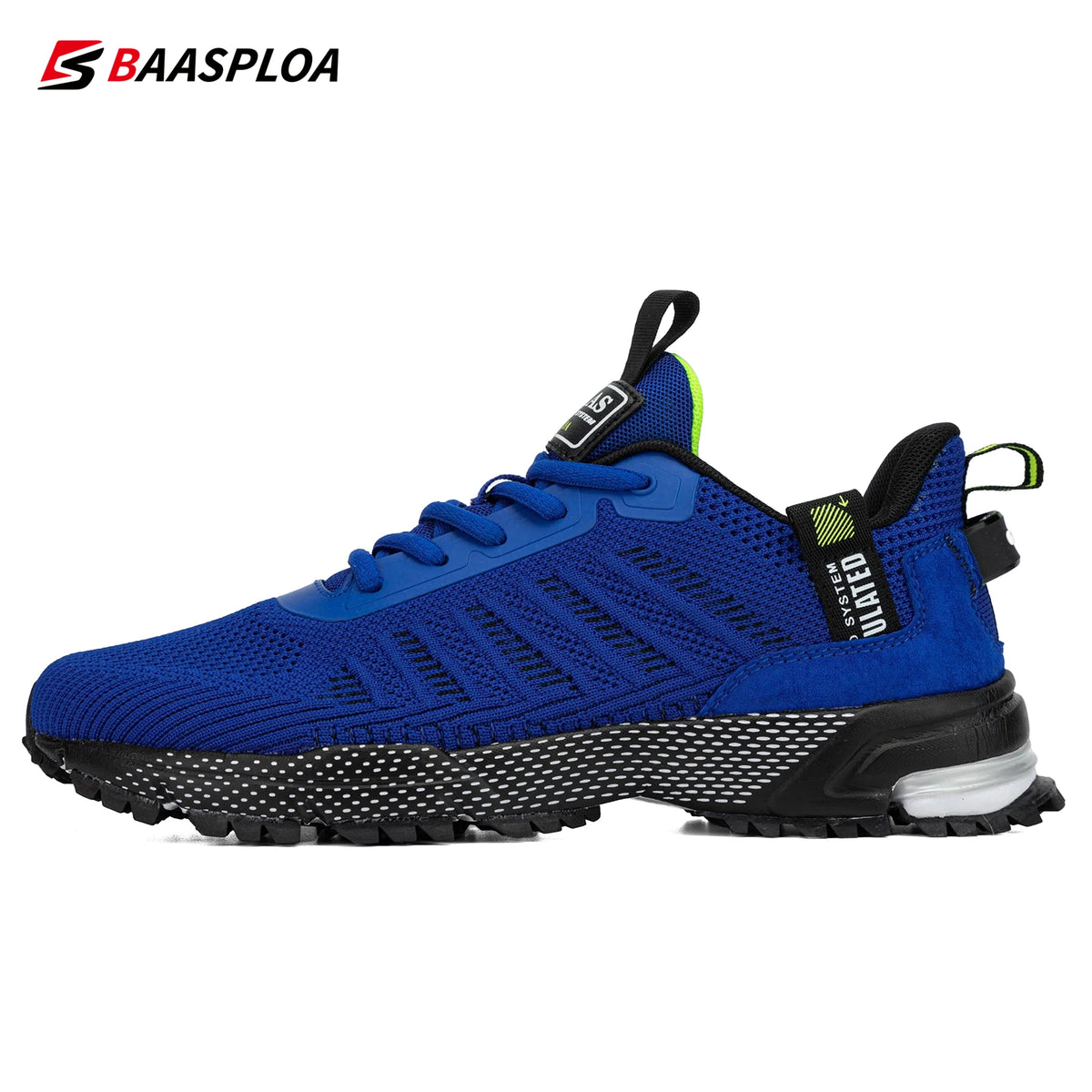 Baasploa professionele hardloopschoenen voor heren, lichtgewicht designer mesh sneakers voor heren, veterschoenen voor outdoor sport en tennis