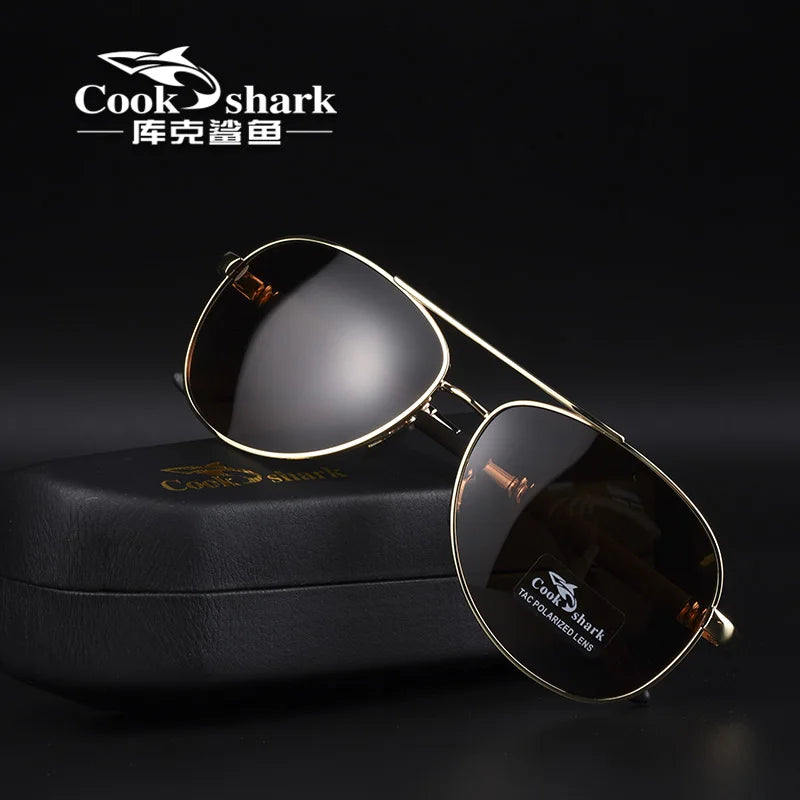 Cook polarizer color-changing sunglasses male driver fishing sunglasses day and night driving special glasses tide