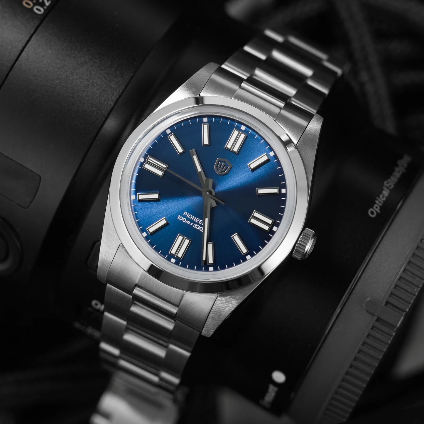 Watchdives WD1016 V3 Quartz Watch 37mm Stainless Steel Case Sapphire Vintage Watch  VH31 Sweep Movemet 100m Waterproof Men Watch