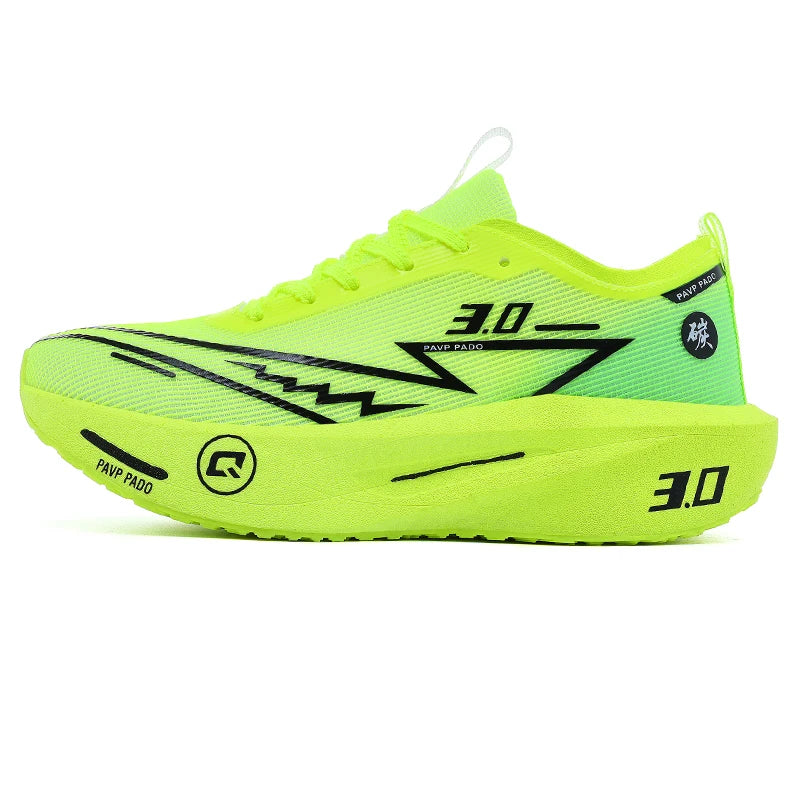 Brand Men's Carbon Plate Running Shoes Soft Cushion Shock Absorbing Sports Shoes Unisex Sneakers Light Anti-Slip Training Shoes
