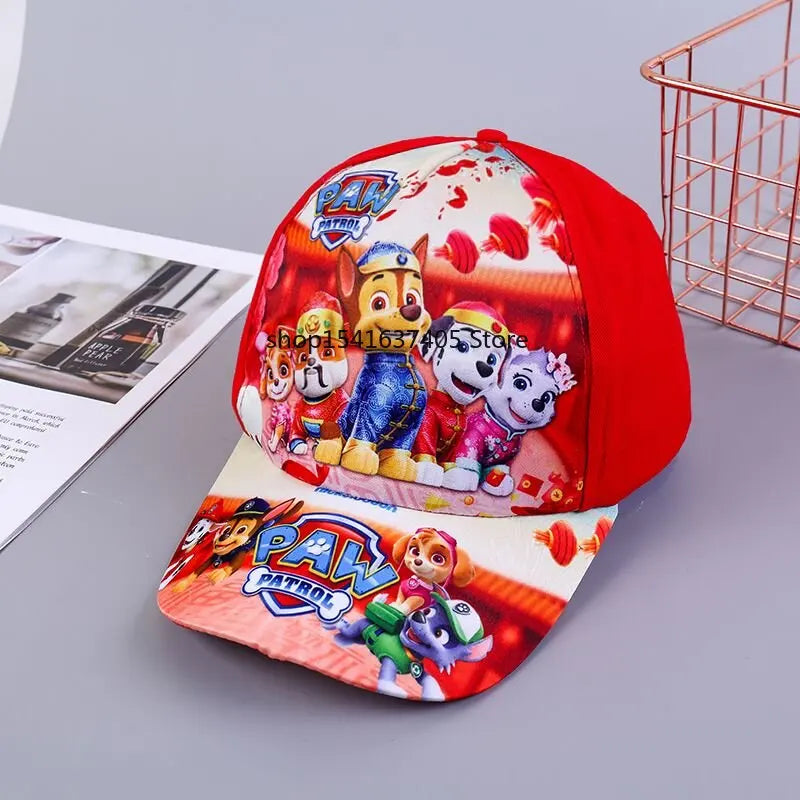 Cute Paw Patrol Sun Hat Cartoon Everest Skye Baseball Cap Pat Patrouille Puppy Dog Summer Sun Hat Adjustable Cotton Hats