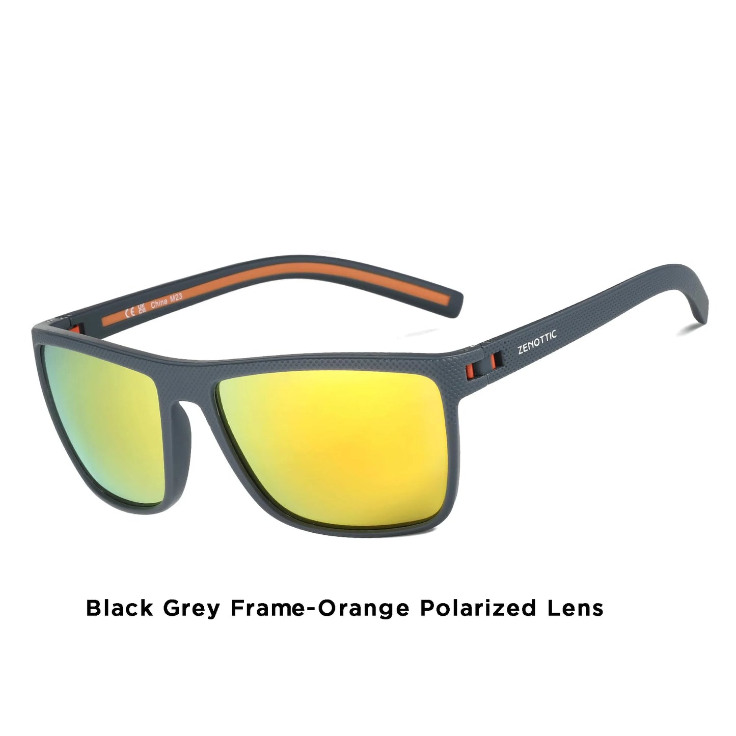 ZENOTTIC Polarized Sunglasses for Men Lightweight TR90 Frame UV400 Protection Square Sun Glasses