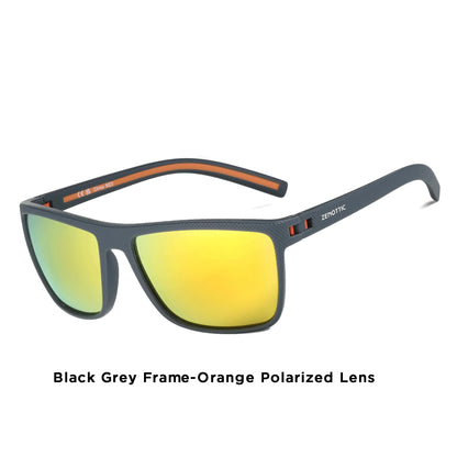 ZENOTTIC Polarized Sunglasses for Men Lightweight TR90 Frame UV400 Protection Square Sun Glasses