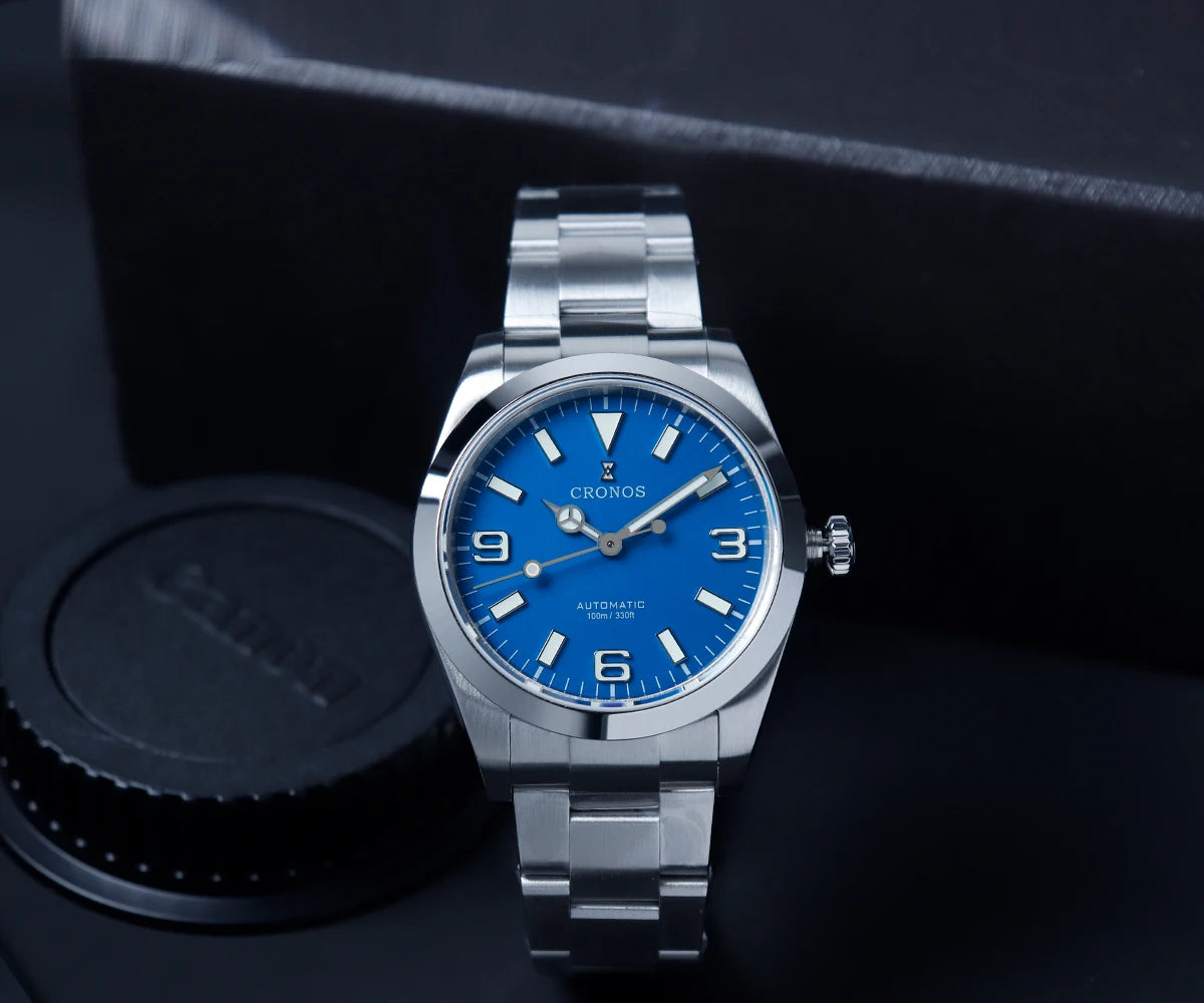 Cronos EX Diver Mechanical Men Watch 39mm Automatic PT5000 Sapphire Glass Bushed Bracelet Glide Clasp 10ATM  L6031