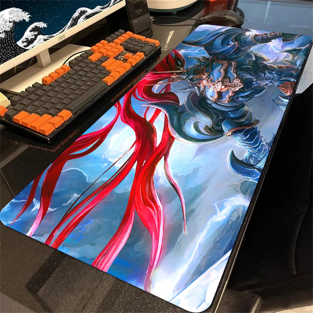 Mousepad Final Fantasy Mouse Pad Gamer Office Accessories for Big Desk Mat Gaming Keyboard Mats Xxl Large Mause Carpet 900x400mm