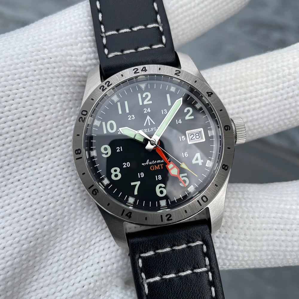 STEELFLIER Official SF792 GMT Mechanical Wristwatch NH34 Movement Super BGW9 C3 Luminous 200M Waterproof Men's Luxury Dive Watch